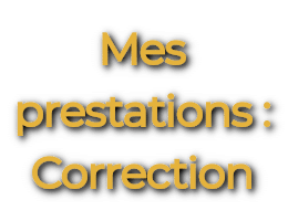 Page dédiée au service de correction de texte